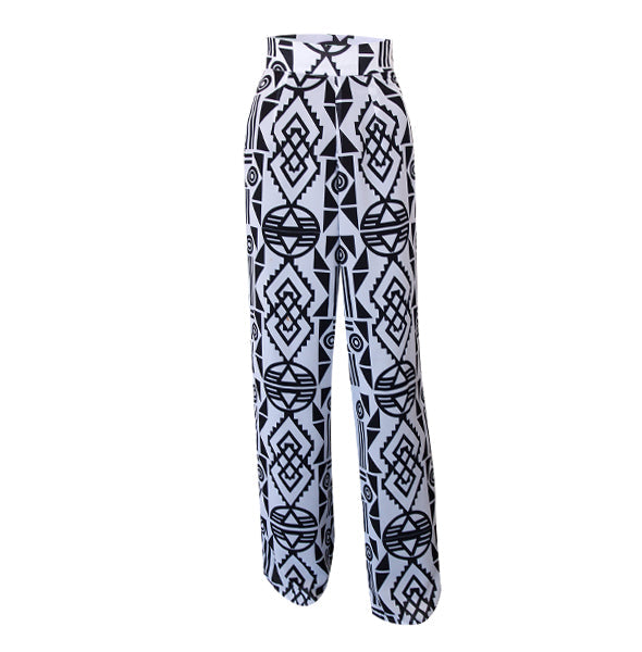 Fabrosanz: Nguni Print Straight Leg Pants