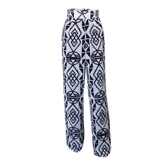 Fabrosanz: Nguni Print Straight Leg Pants