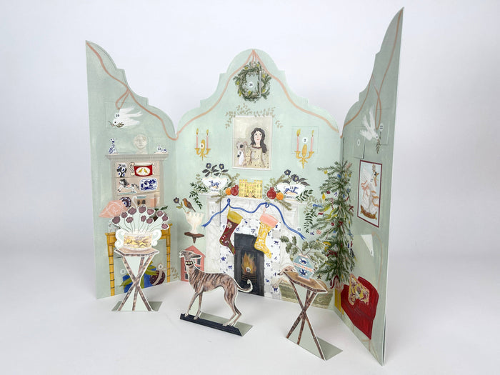 Festive Dutch Gable Advent Calendar by Polly Fern | Art Angels