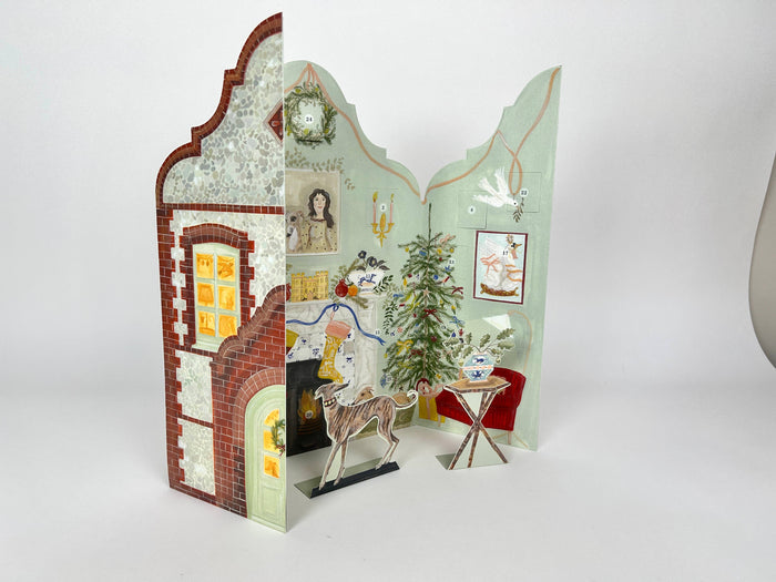 Festive Dutch Gable Advent Calendar by Polly Fern | Art Angels
