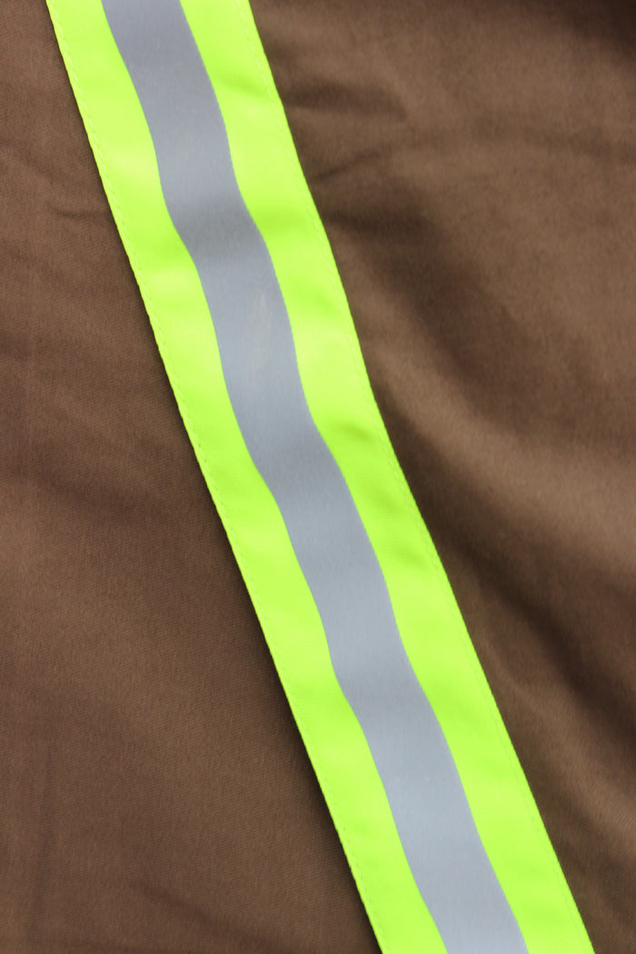 Firefighter Kilt in Brown and Florescent Green