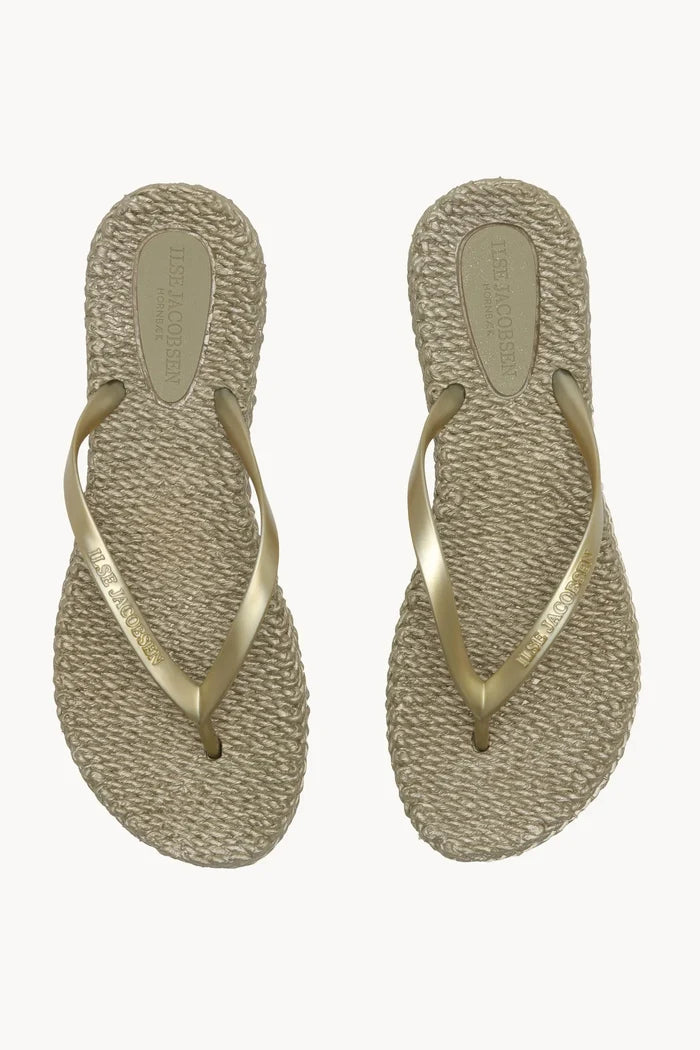 Flip Flop With Glitter - Platin