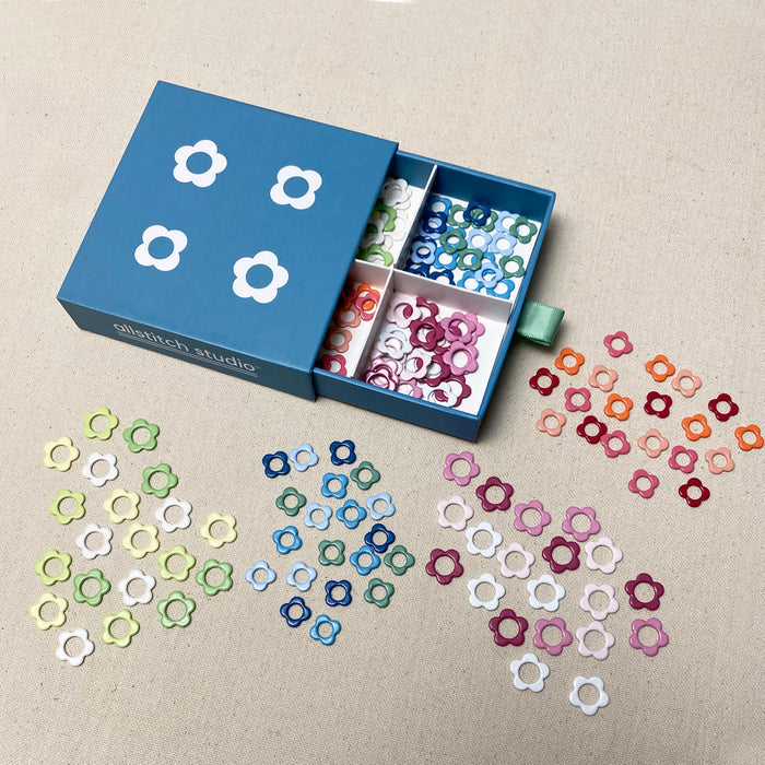 Flower Stitch Marker Sampler Set | Allstitch Studio