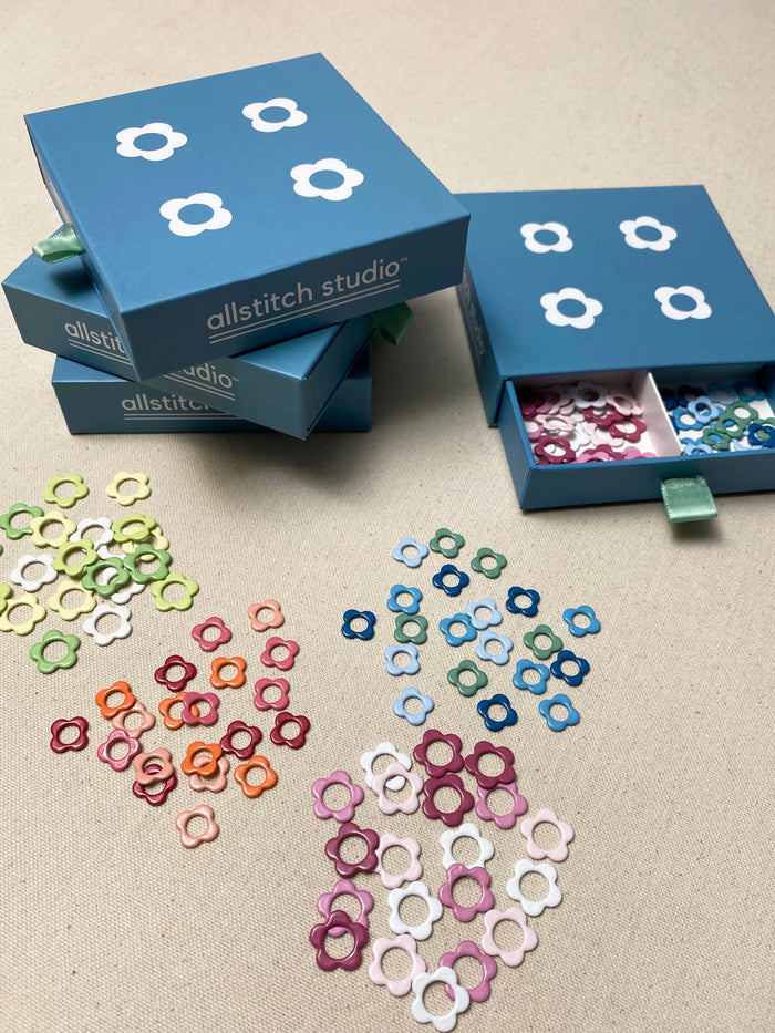 Flower Stitch Marker Sampler Set | Allstitch Studio