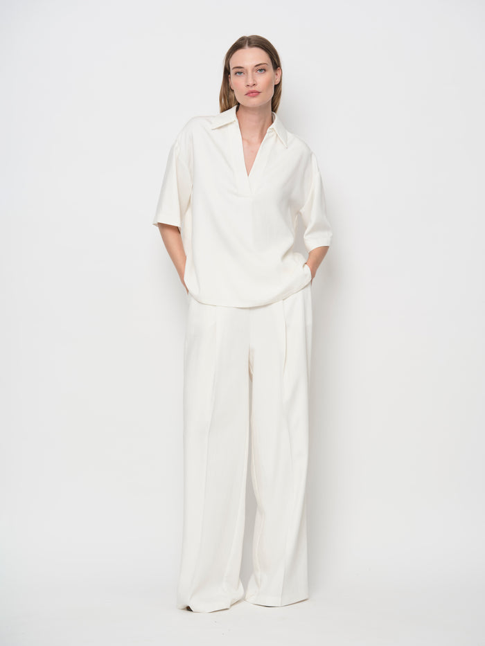 Fluid Tencel Denim Trousers