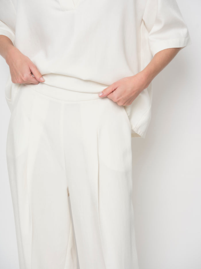 Fluid Tencel Denim Trousers