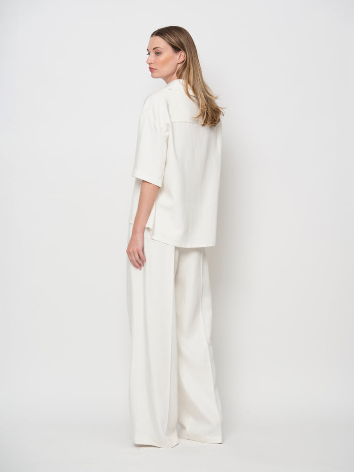 Fluid Tencel Denim Trousers