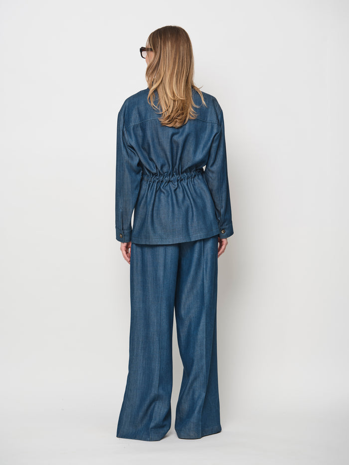Fluid Wide-Leg Tencel Trousers