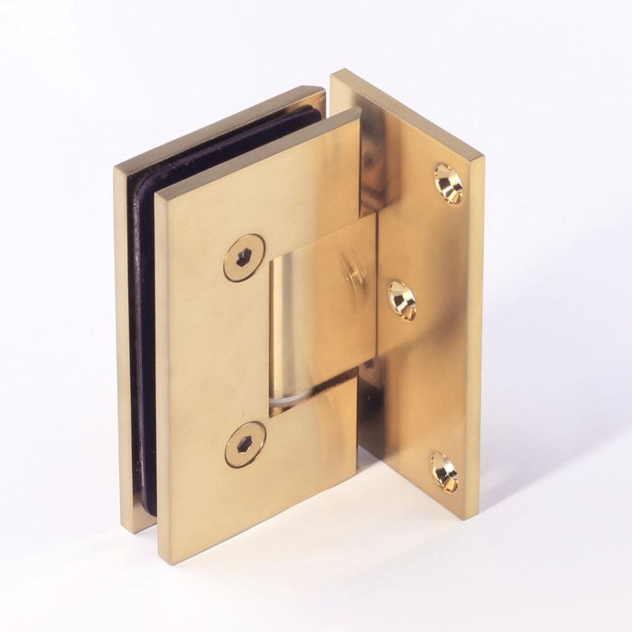 FORGE SHOWER HINGE HEAVY DUTY GLASS TO WALL L-SHAPE 90 Degrees - Image 3