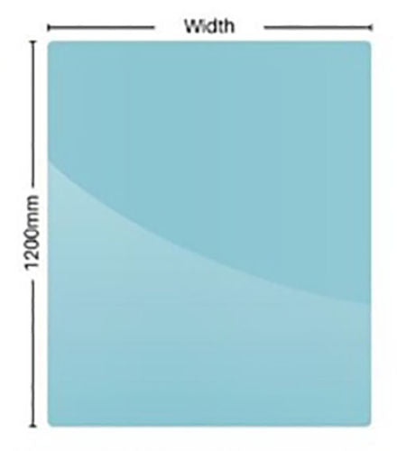 Frameless 12mm Glass Pool Fence Panels, 1200mm high, choose your width- - Image 2