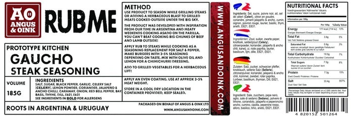 Gaucho Chimichurri Rub 220g