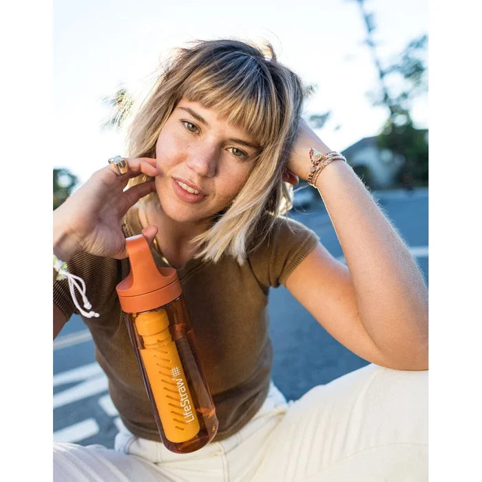 בקבוק LifeStraw Go: מילוי מים מכל מקור, מסנן חיידקים