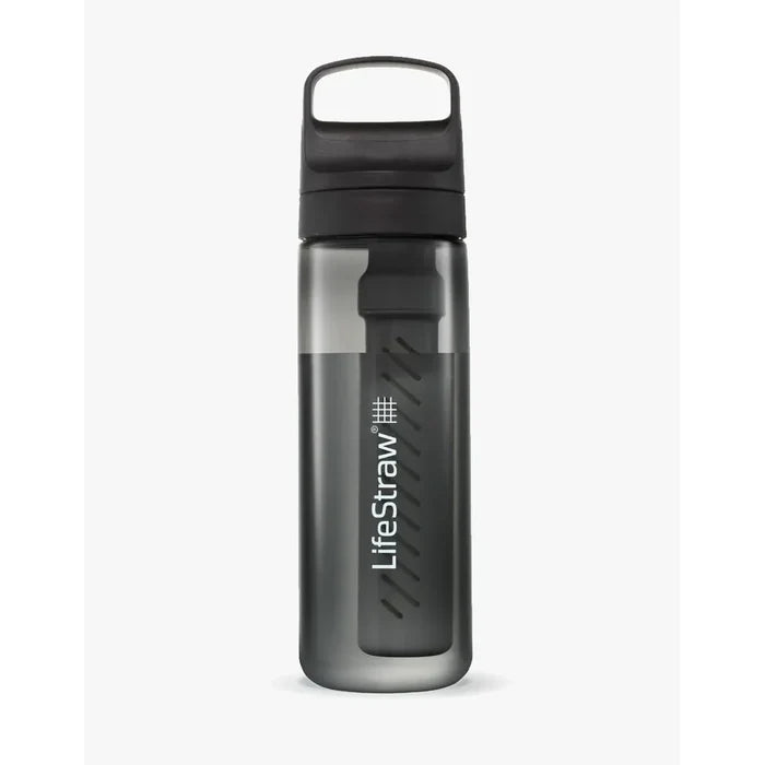 בקבוק LifeStraw Go 650 מ"ל שחור עם פילטר מים