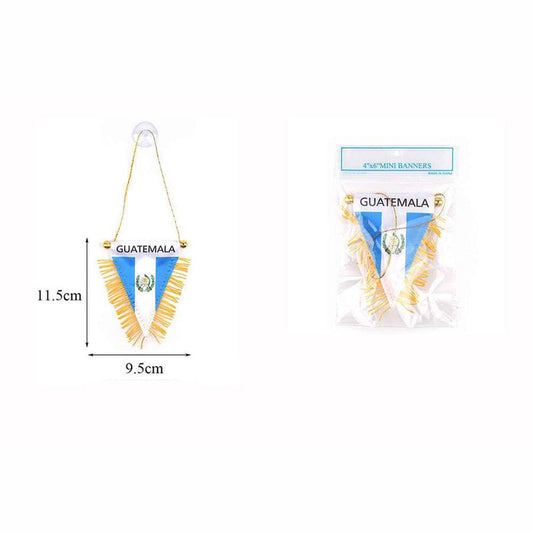 Guatemala Triangle Mini Banners 4"x6" - TRUECOLOR WHOLESALE
