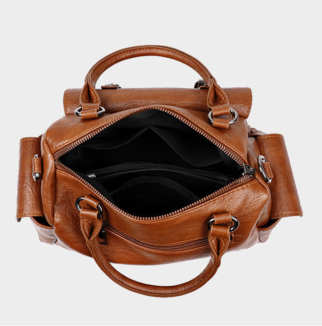 H2080 - Retro Crossbody Satchel Handbag