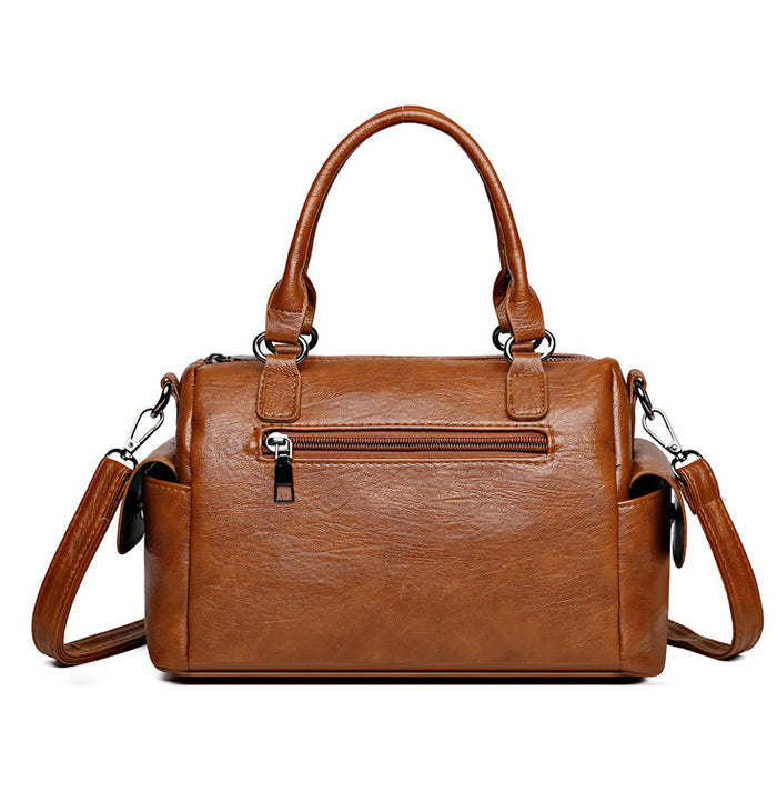 H2080 - Retro Crossbody Satchel Handbag