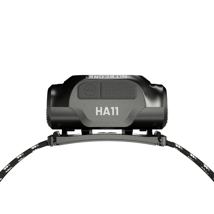 פנס ראש Nitecore HA11 - סוללת AA, משקל 36 גרם, טווח תאורה 90 מטר