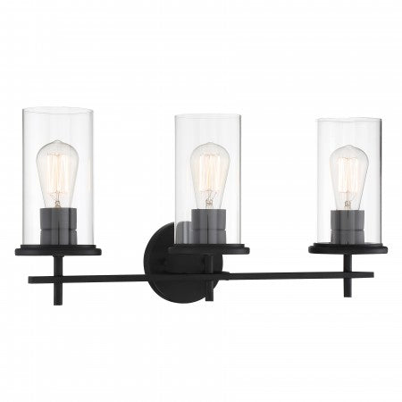 vanity light, simple lighting, black vanity lights, clear vanity lights, bathroom lighting