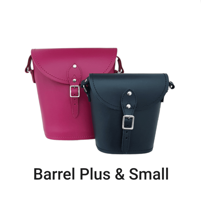 Handmade Leather Barrel Bag - Green - Bascora