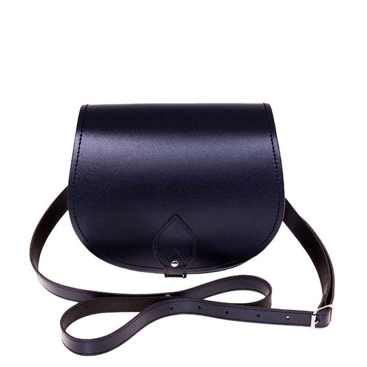 Handmade Leather Saddle Bag – Navy - Bascora