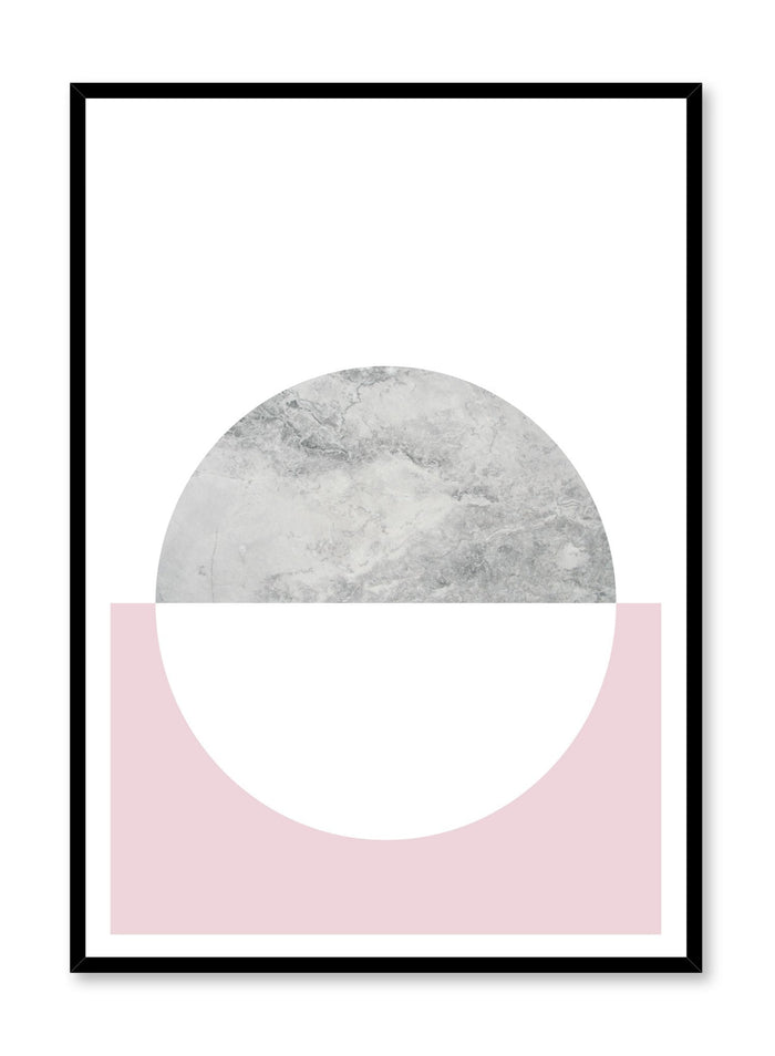 minimalist poster by Opposite Wall with trendy pink and marble abstract graphic design Heavenly
