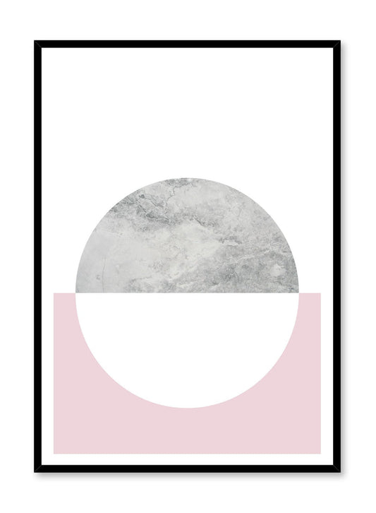 minimalist poster by Opposite Wall with trendy pink and marble abstract graphic design Heavenly