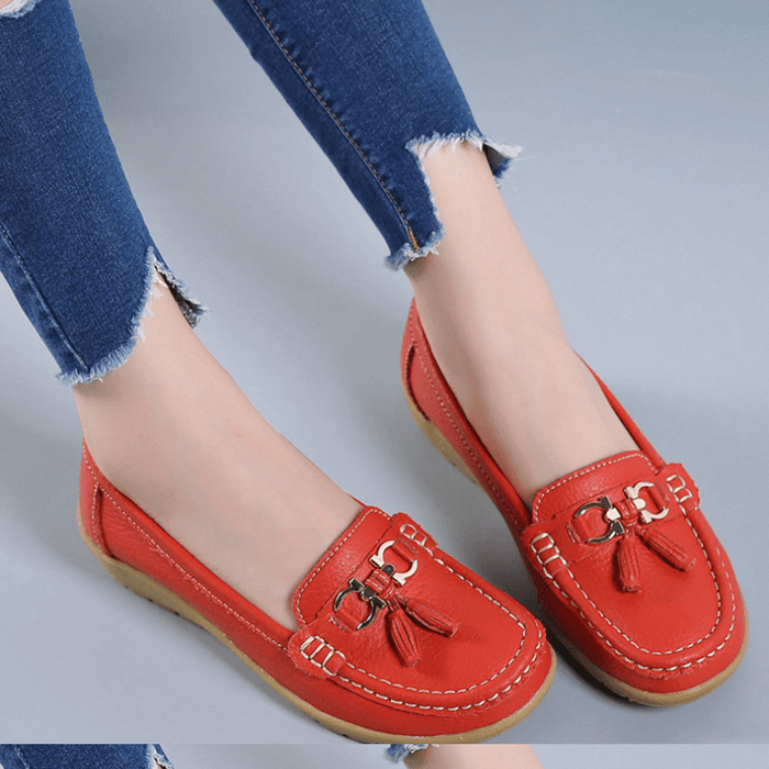 Heliora - Mocassins en Cuir Confort Orthopédique – L’Élégance Naturelle à Chaque Pas