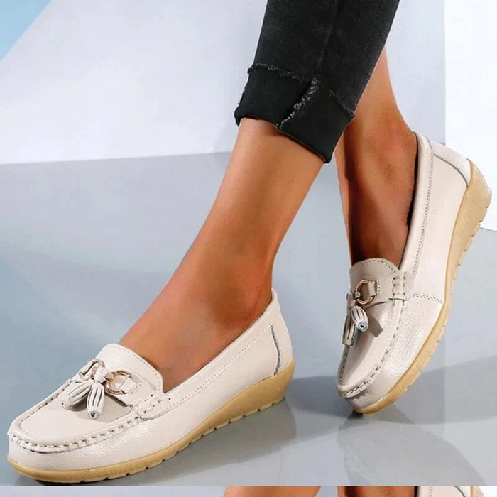 Heliora - Mocassins en Cuir Confort Orthopédique – L’Élégance Naturelle à Chaque Pas