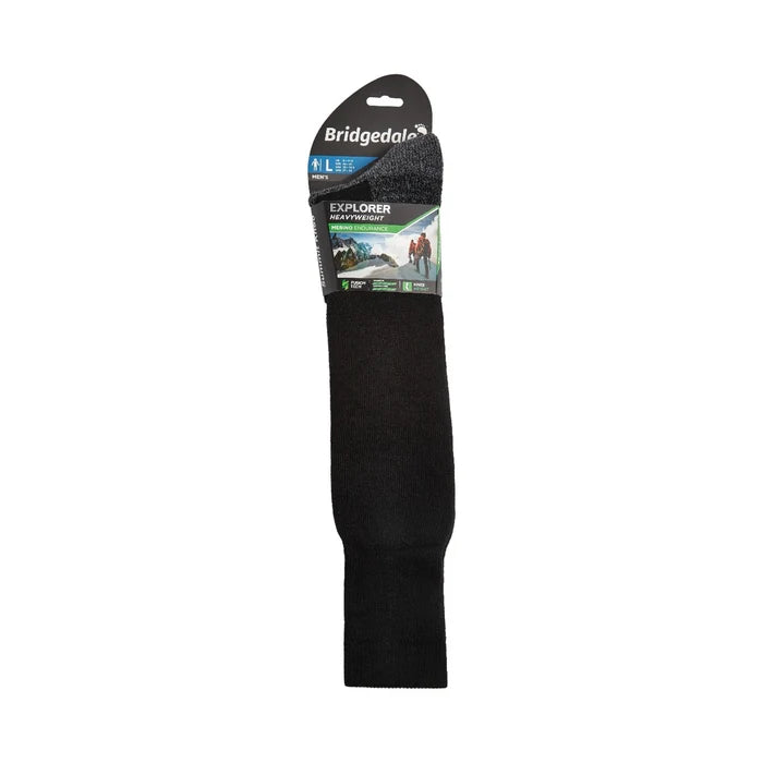 תקריב גרבי מרינו Bridgedale Explorer לטיולי שטח