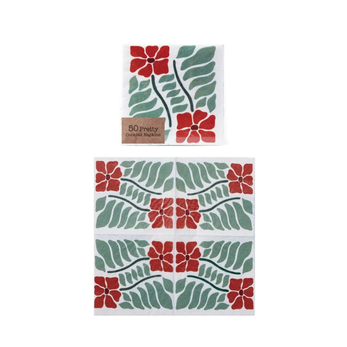 Holiday Cocktail Napkins | Creative Co-op