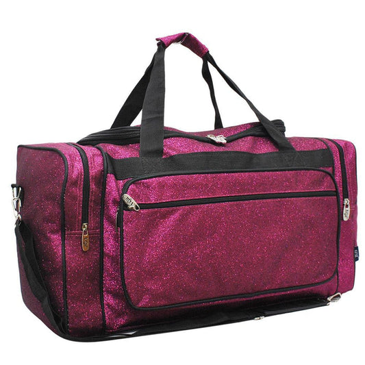 Glitter duffle bag for women, cheer duffle for girls personalized, dance bag essentials, dance personalized items, cheer competition bag, cheer gifts for girls, monogram duffle, hot pink cute duffle, duffle for the gym, duffle bag for the gym, personalized duffle bag for girls.