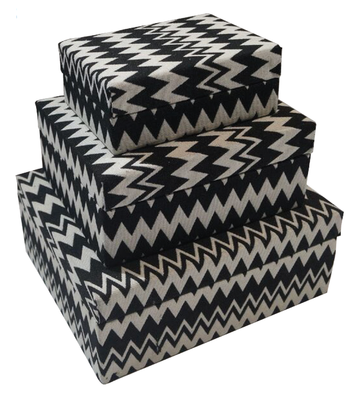 IKAT Fabric Box Zigzag 012 (Wholesale Price)