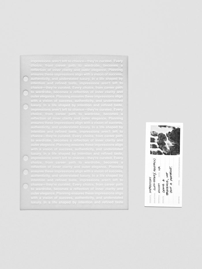 A5 Impressions Dashboard from the Confidential Collection displayed flat on a neutral background.