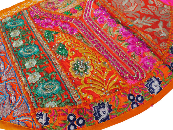 Indian door hanging - Toran - orange wall tapestry for bohemian wall decor and hippie homes