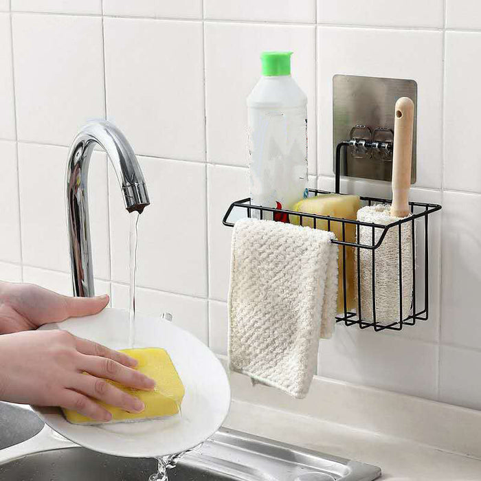 Iron Sponge Holder Rack Wall Mounted