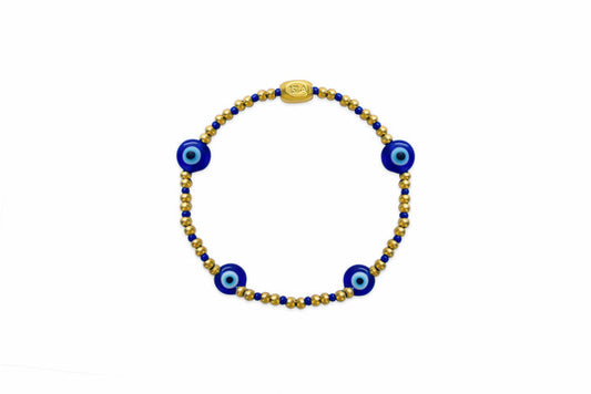Isla Waterproof Cobalt Evil Eye Bracelet