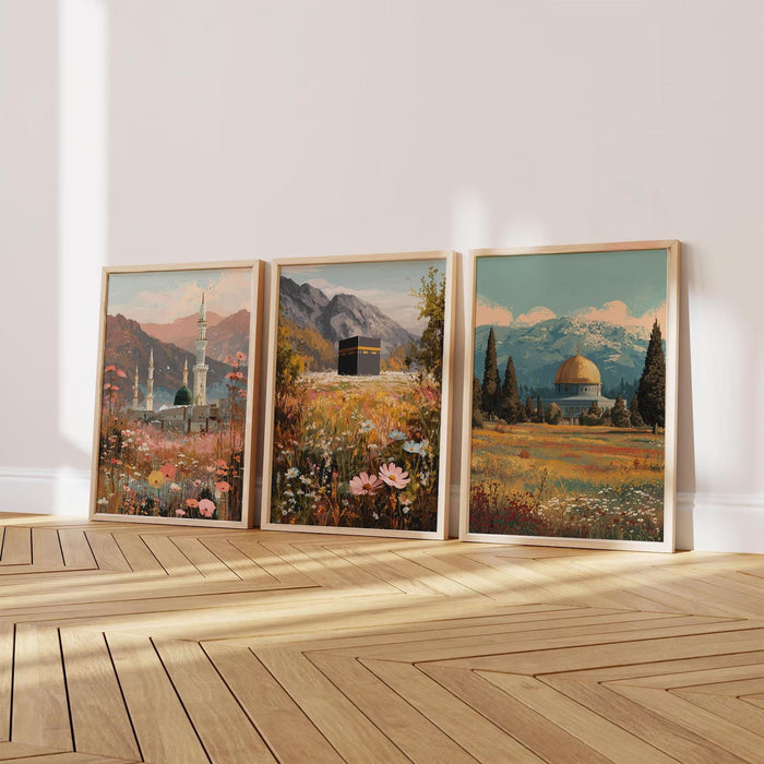 Abstract Islamic art Al-Aqsa print for wall decor