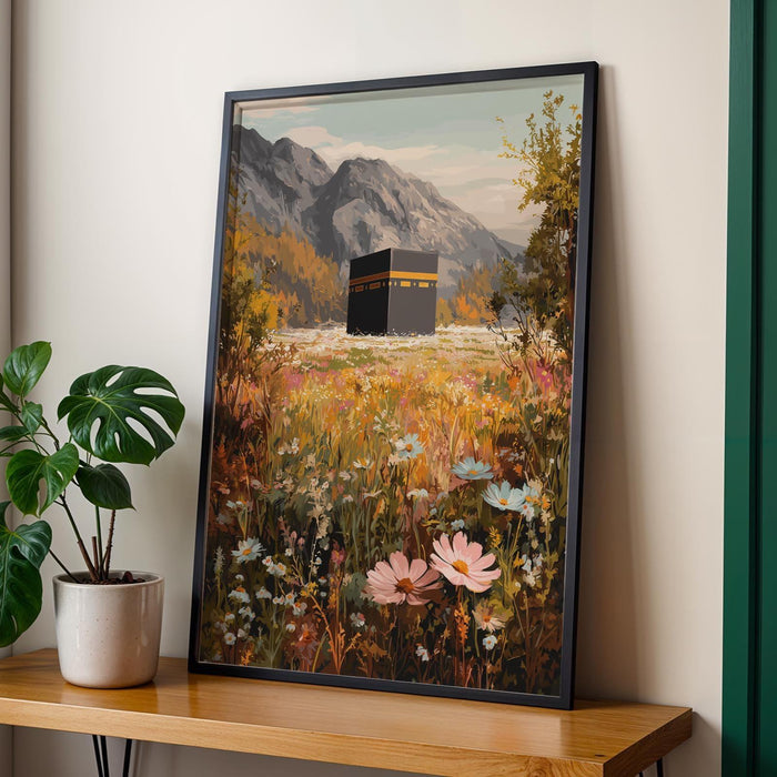 Al-Aqsa print in modern abstract Islamic design