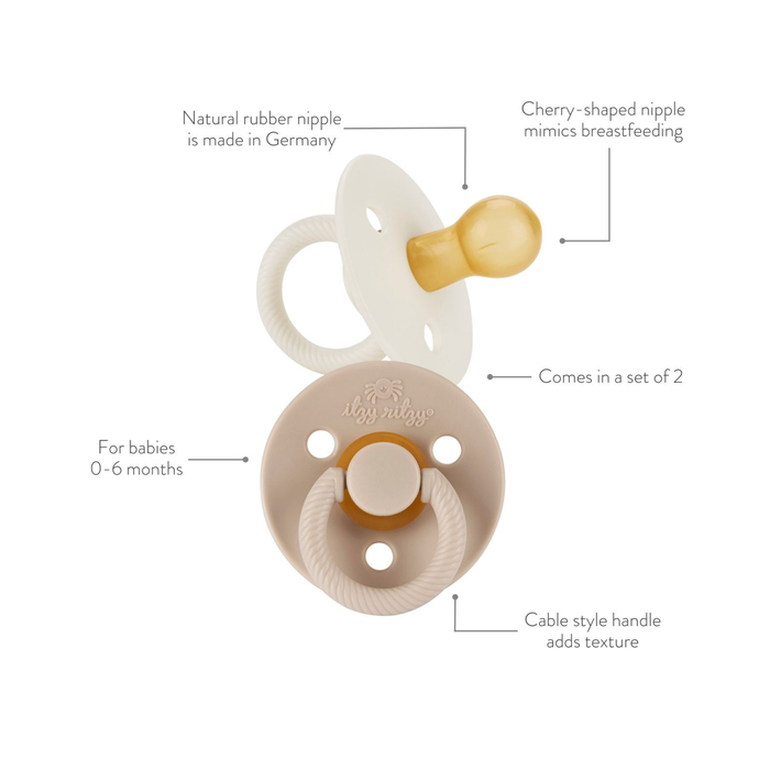 Itzy Soother™ Natural Rubber Pacifier Set