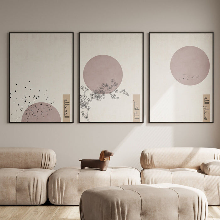 Japandi Islamic Wall Art – Subhanallah Alhamdulillah Allahu Akbar