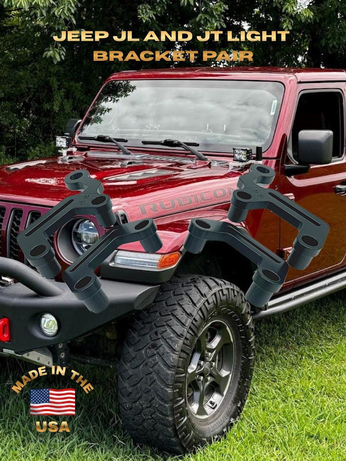 Jeep JL and JT Cowl Light Bracket Pair