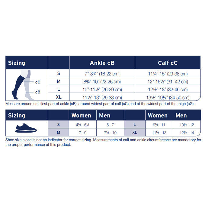 Jobst Activa Anti-Embolism Thigh High Stockings 18mmHg - Unisex - Leg