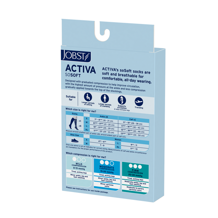 JOBST® Activa soSoft Knee Highs 8-15mmHg