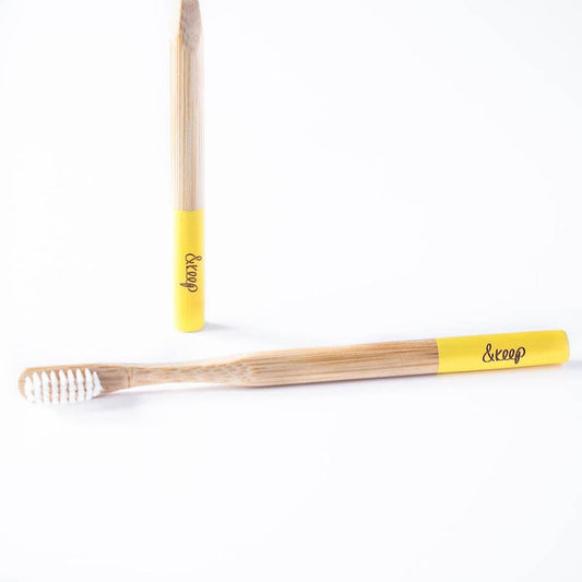 &Keep Bamboo Toothbrush - Yellow