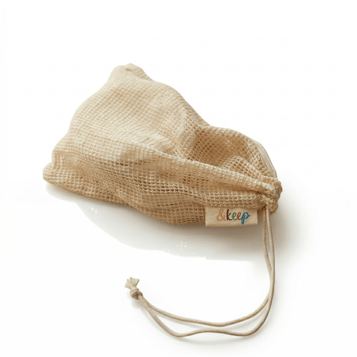 &Keep Cotton Mesh Wash Bag