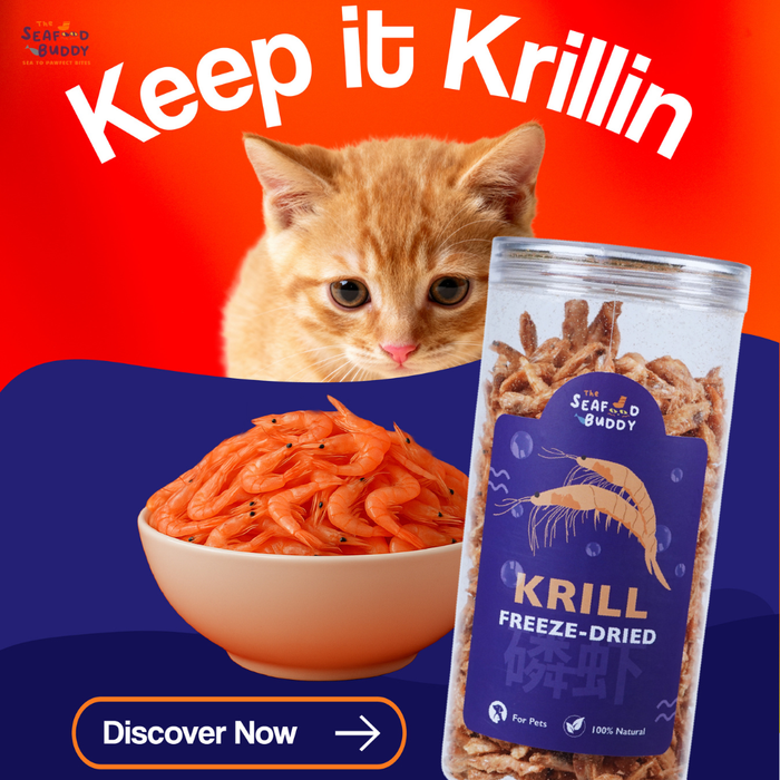 Krill Bites 100G | Healthier Skin, Shinier Coat & Stronger Joints | Omega-3 Superfood for Cats & Dogs