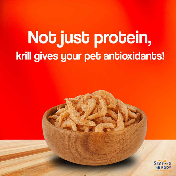 Krill Bites 100G | Healthier Skin, Shinier Coat & Stronger Joints | Omega-3 Superfood for Cats & Dogs