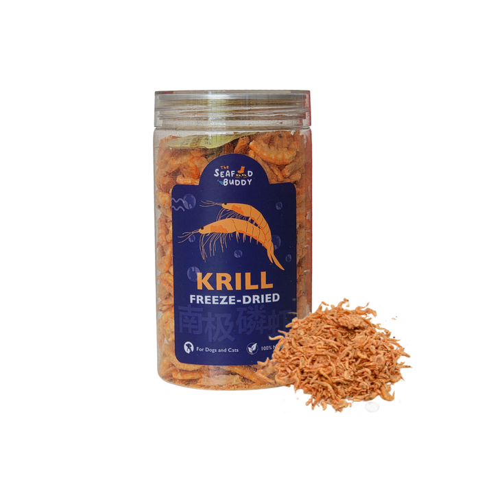 Krill Bites 100G | Healthier Skin, Shinier Coat & Stronger Joints | Omega-3 Superfood for Cats & Dogs