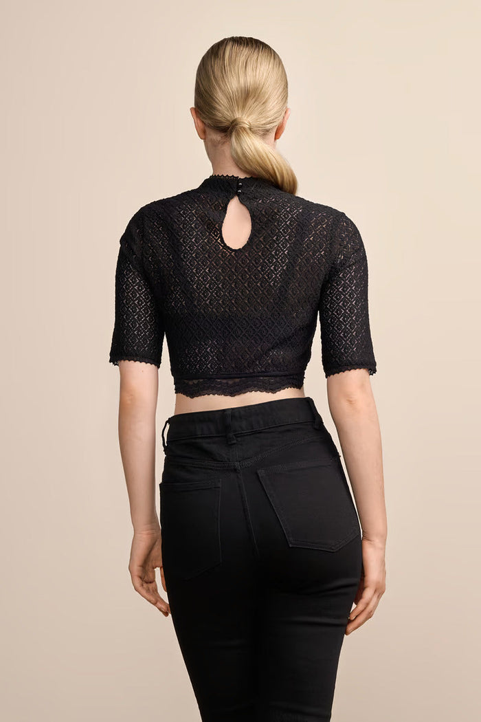 Kruger Dirndl Blouse "Danica" black (size 38)