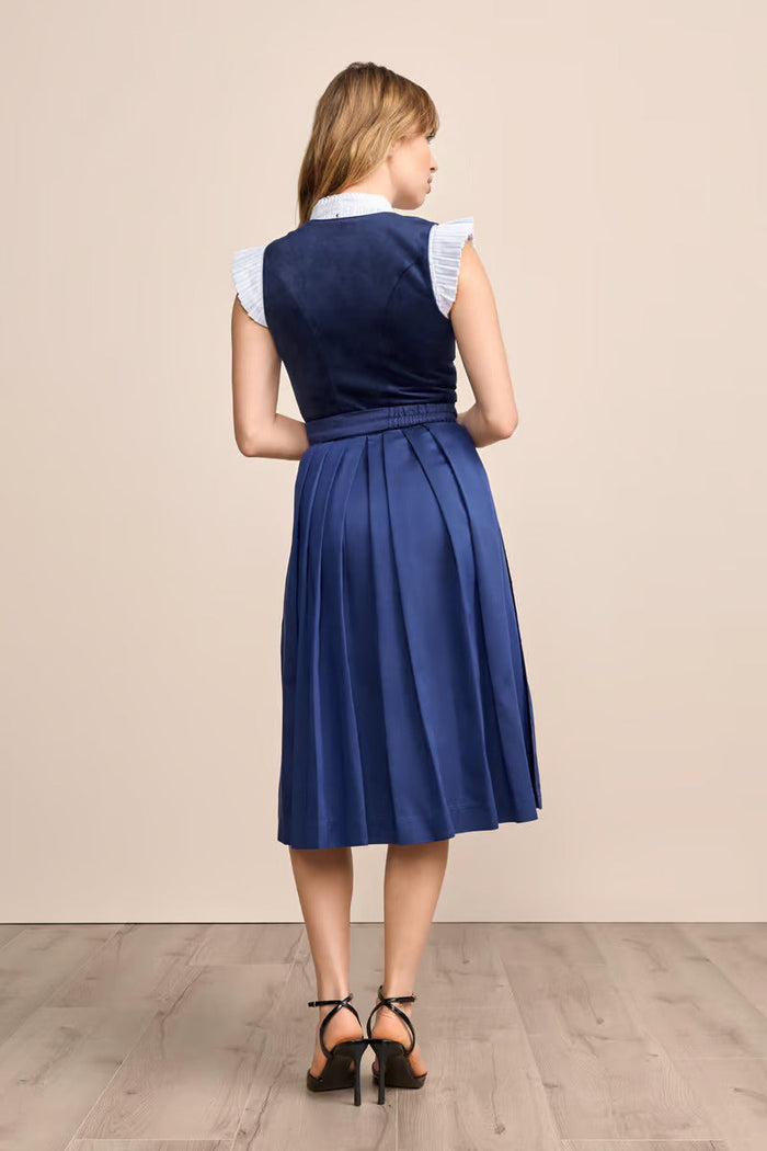 Kruger Long Dirndl 2pcs. 70cm "Alisha" blue